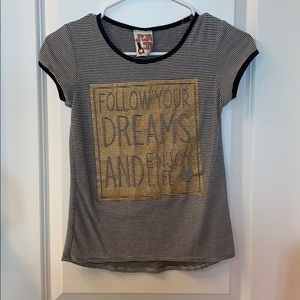 Girls striped top 10-12